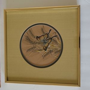 Beautiful framed butterfly wall decor